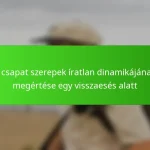 A csapat szerepek íratlan dinamikájának megértése egy visszaesés alatt