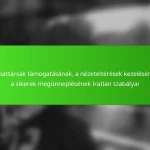 A csapattársak támogatásának, a nézeteltérések kezelésének és a sikerek megünneplésének íratlan szabályai