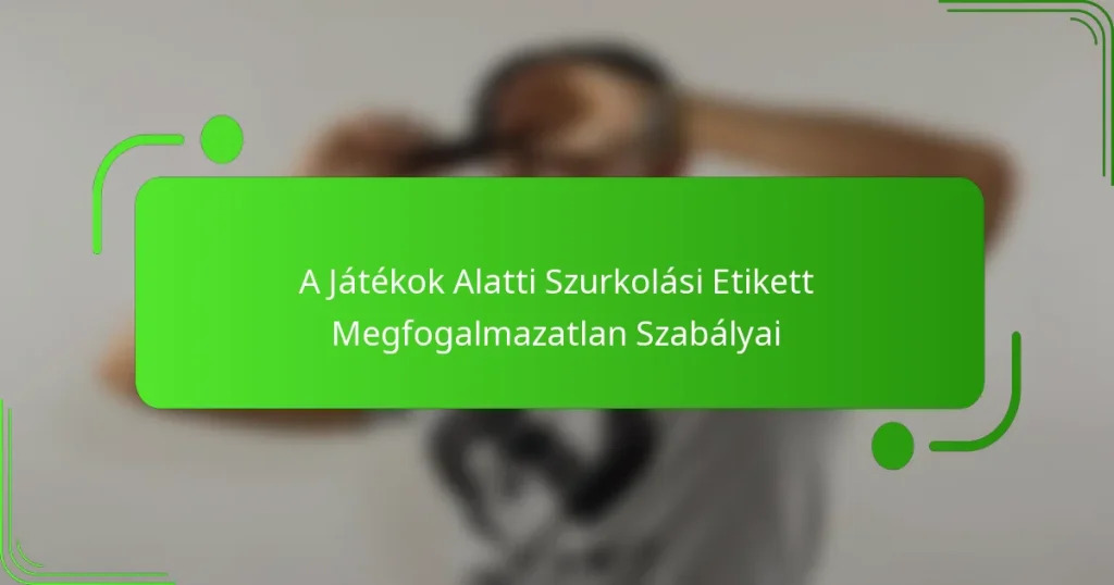 A Játékok Alatti Szurkolási Etikett Megfogalmazatlan Szabályai
