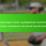 A labdarúgás íratlan szabályainak tiszteletben tartása a dobások számának kezelésében