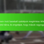 A nem írott baseball szabályok megértése: Mikor lépjünk hátra, és engedjük, hogy mások ragyogjanak