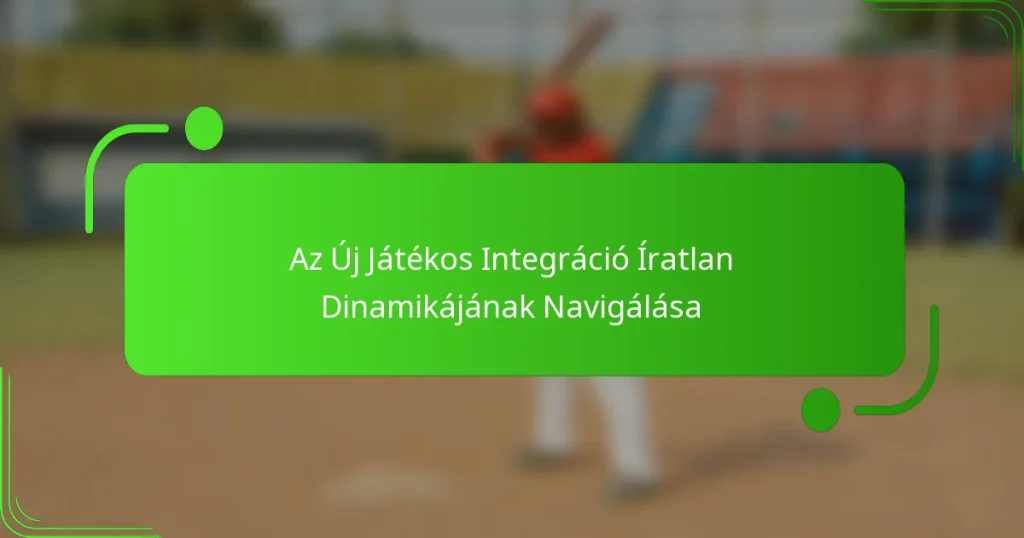 Az Új Játékos Integráció Íratlan Dinamikájának Navigálása