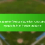 Csapatkonfliktusok kezelése: A baseball megoldásának íratlan szabályai