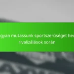 Hogyan mutassunk sportszerűséget heves rivalizálások során