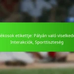 Játékosok etikettje: Pályán való viselkedés, Interakciók, Sporttiszteség